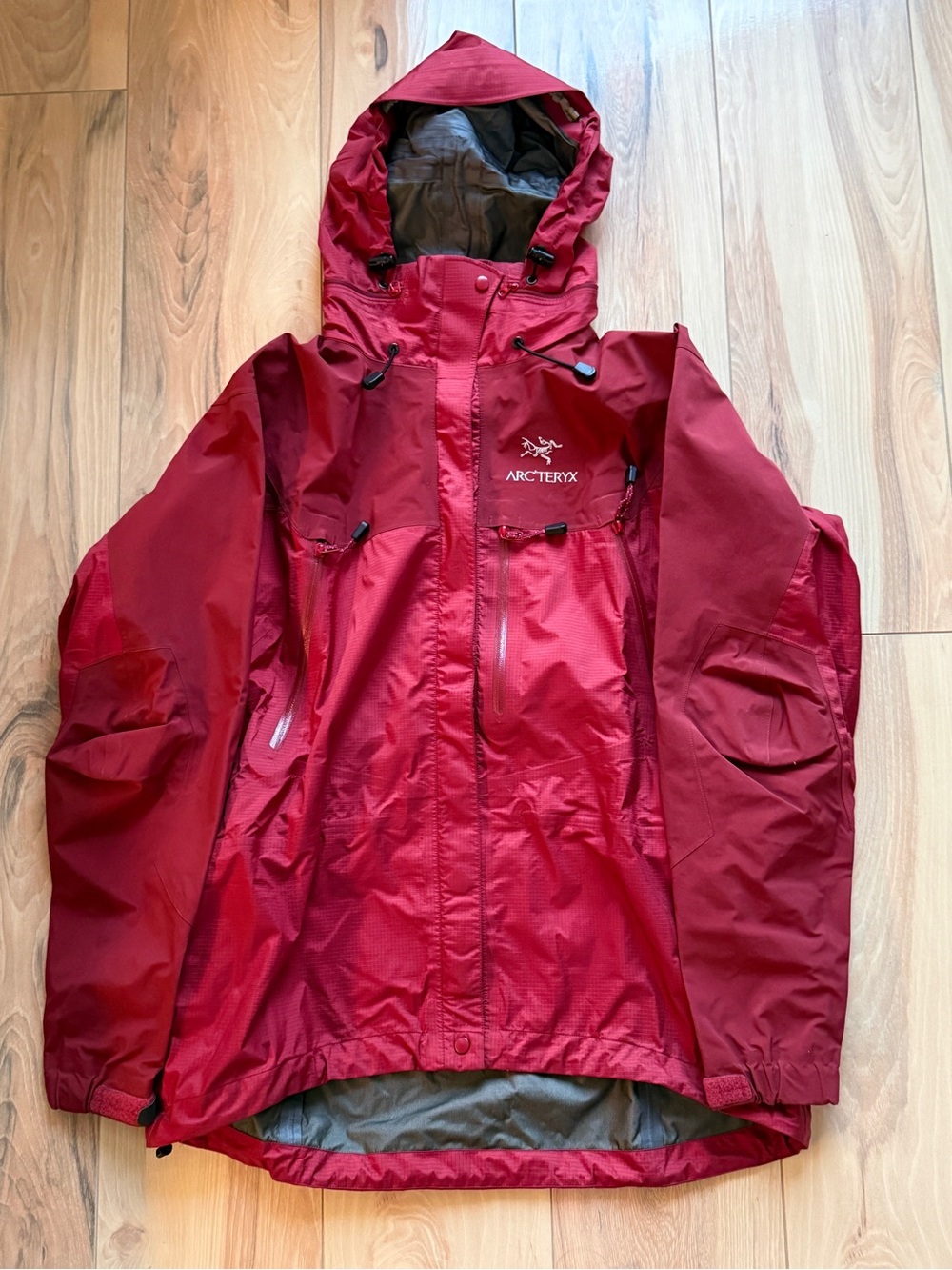 Arc'teryx Women's Deep Red Hooded Gore Tex XCR Jacket
